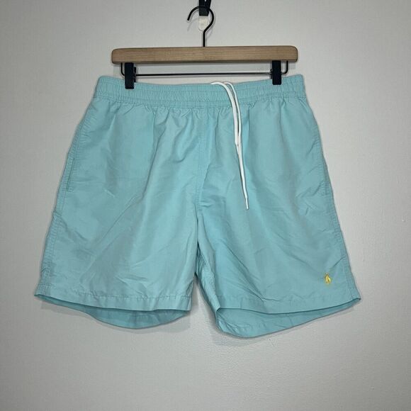 Polo By Ralph Lauren Mint Blue Swim Trunks - Picture 1 of 3